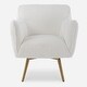 preview thumbnail 4 of 6, Uttermost Oasis White Swivel Chair - 32" H x 29.5" W x 33.5" D