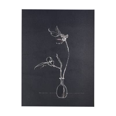 Ikebana Dark II (30 x 40) Canvas Art Print