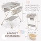 preview thumbnail 4 of 5, Baby Diaper Changing Table Folding Newborn Nursery Organizer W/Wheel