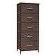 preview thumbnail 17 of 100, Home Bedroom Furniture 5-drawer Chest Vertical Storage Tower - Fabric Dresser Brown