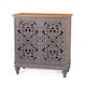 2-door Intricate Traditional Antique Storage Cabinet