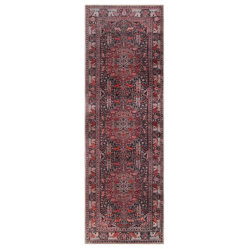 Superior Copley Bohemian Oriental Medallion Wildlife Indoor Area Rug