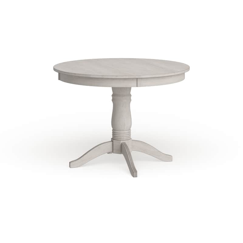Wilmington II Round Pedestal Base Dining Table by iNSPIRE Q Classic - Antique White