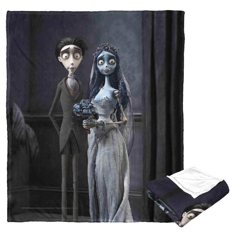 Warner Brothers Corpse Bride Marriage Portrait Silk Touch Throw Blanket