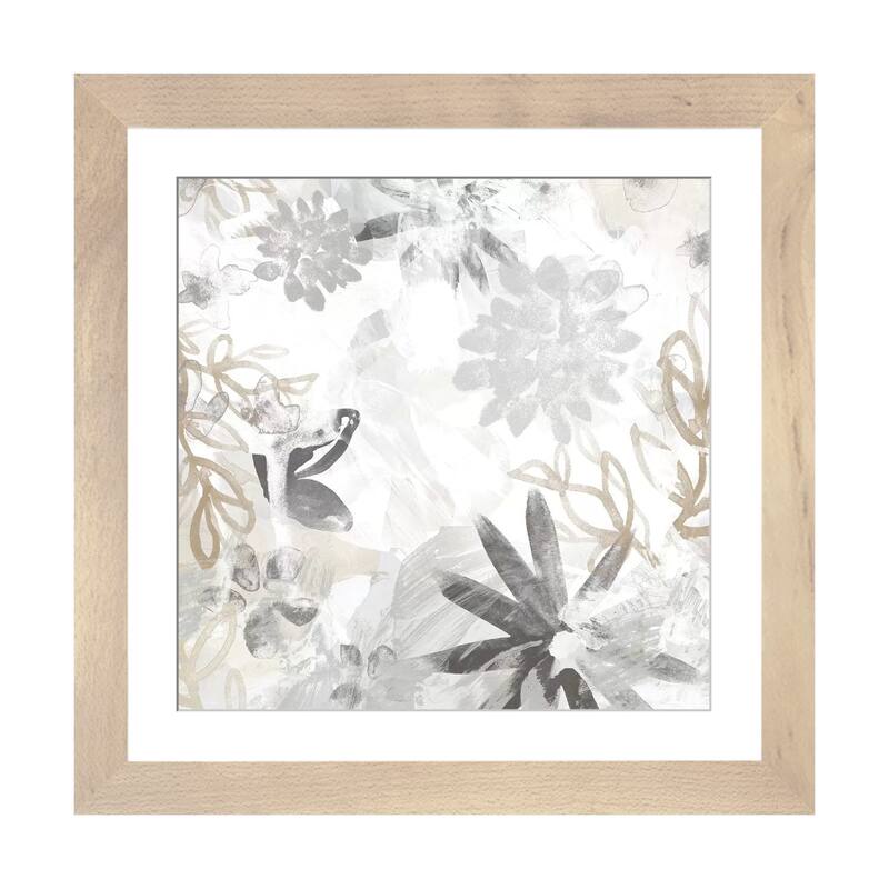 iCanvas "Winter Flora II" by June Erica Vess - Natural - 24x24x1