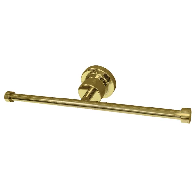 Concord Dual Toilet Paper Holder in Brushed Brass - Polished Brass
