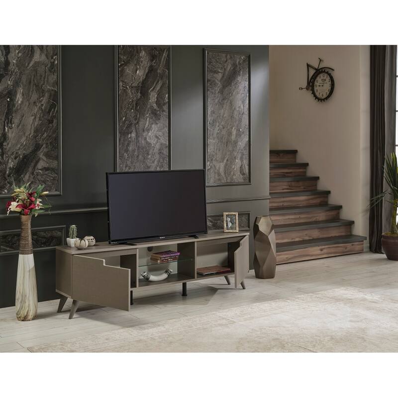 Duno 67-inch Tv Console - Coton Brown