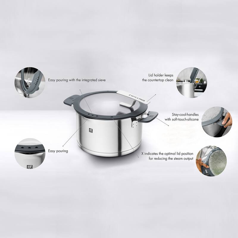 ZWILLING Simplify 8-pc Stainless Steel Cookware Set