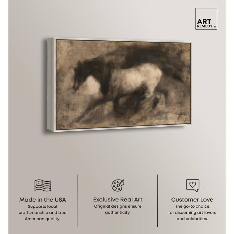 Dark Horse Canvas by Art Remedy