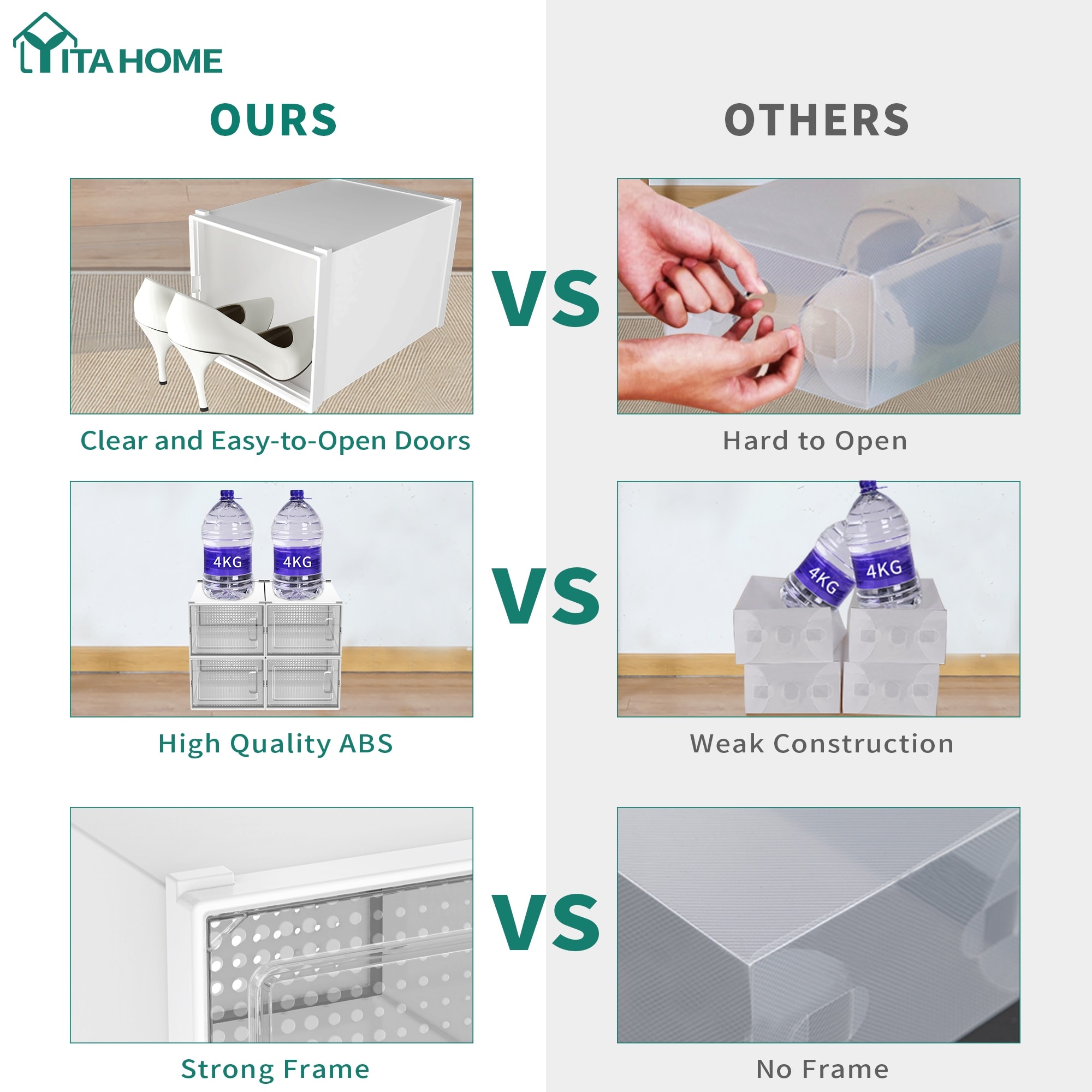 High heel storage boxes top