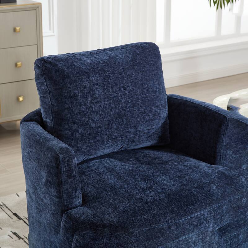 Swivel Chair, Metal 360 Degree Rotating Chassis, Easy To Assemble