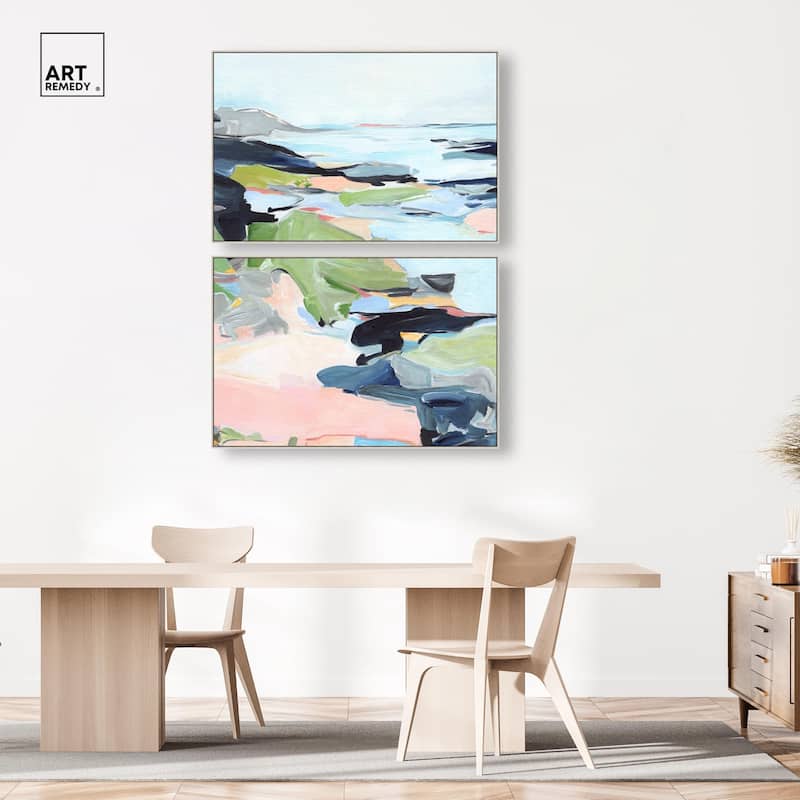Between Seasons I Canvas Set of 2 by Art Remedy