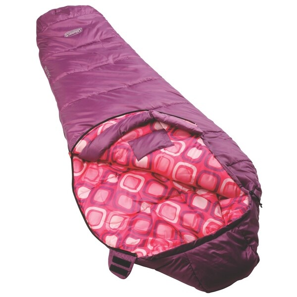 Coleman Mummy Youth Girls Sleeping Bag Sleeping Bag - Bed Bath