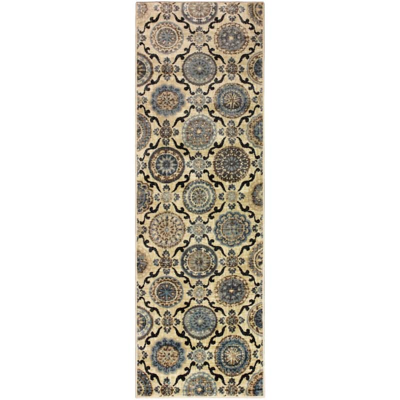 Modern Contemporary Geometric Lattice Runner or Area Rug by Superior