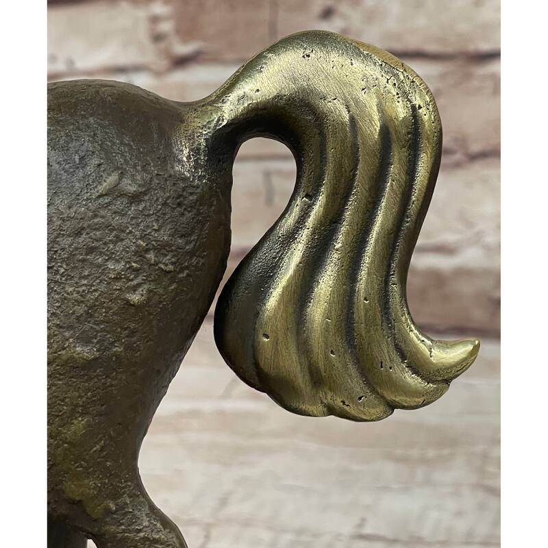 Abstract Surreal Imitative Horse Bronze Figure Statue Sculpture Original Art By Milo