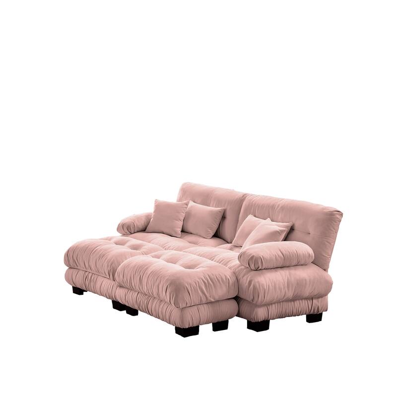 Free Combination Modular Chenille Sectional Sofa Comfy Cloud Couch for Living Room