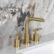preview thumbnail 24 of 34, Kingston Brass Synchronous Two-Handle 3-Hole Deck Mount Widespread Bathroom Faucet with Brass Pop-Up Drain