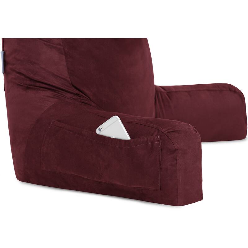 Husband Bedrest Micro-Suede Reading Pillow