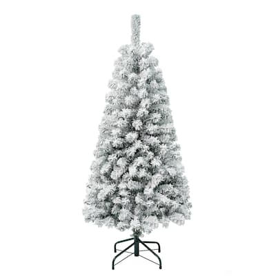 First Traditions™ 4.5 ft. Acacia Flocked Tree - 4.5 ft