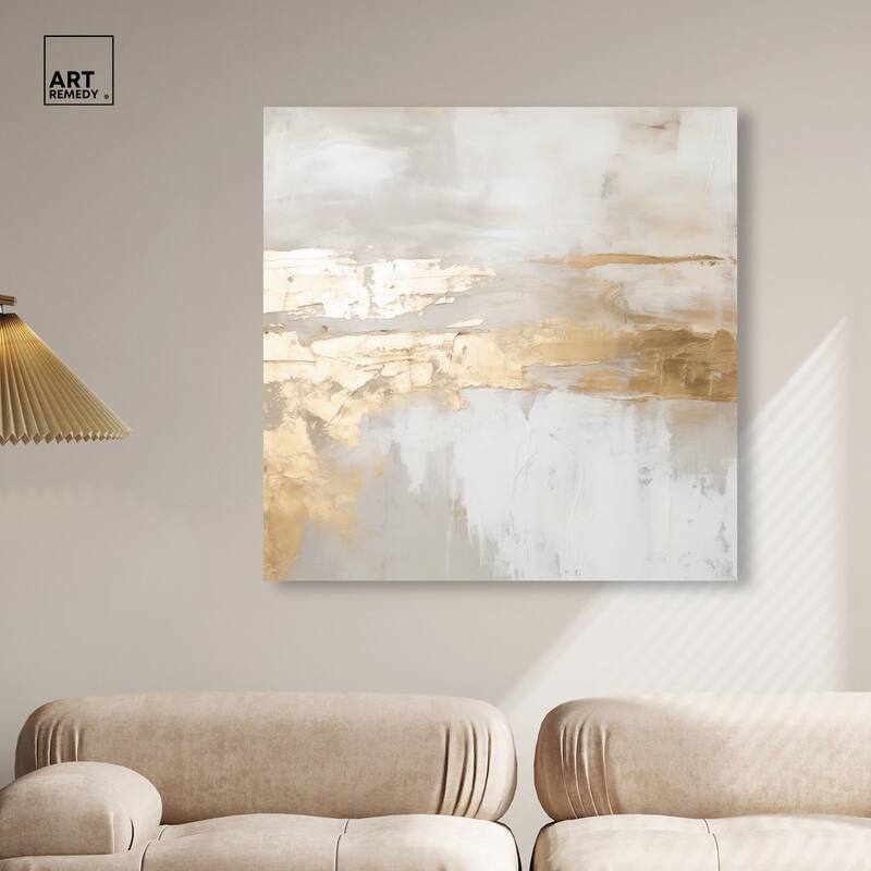 Melted Goldscape II Canvas by Art Remedy, Gallery Wrapped