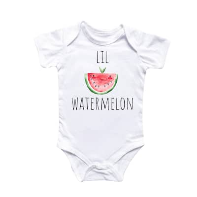 Little Watermelon Fruit - Baby Boy Girl Clothes Infant Bodysuit Funny Cute Newborn