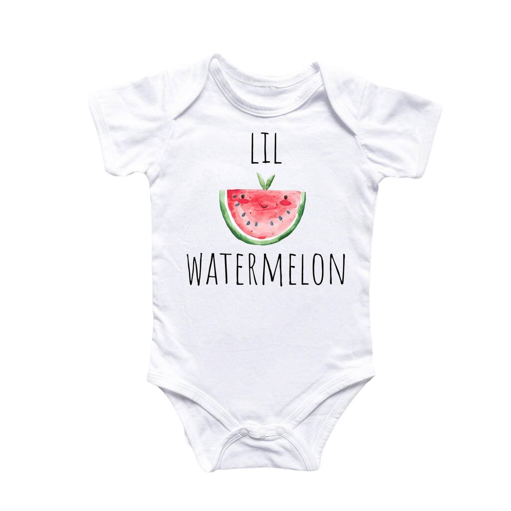 Little Watermelon Fruit - Baby Boy Girl Clothes Infant Bodysuit Funny Cute Newborn