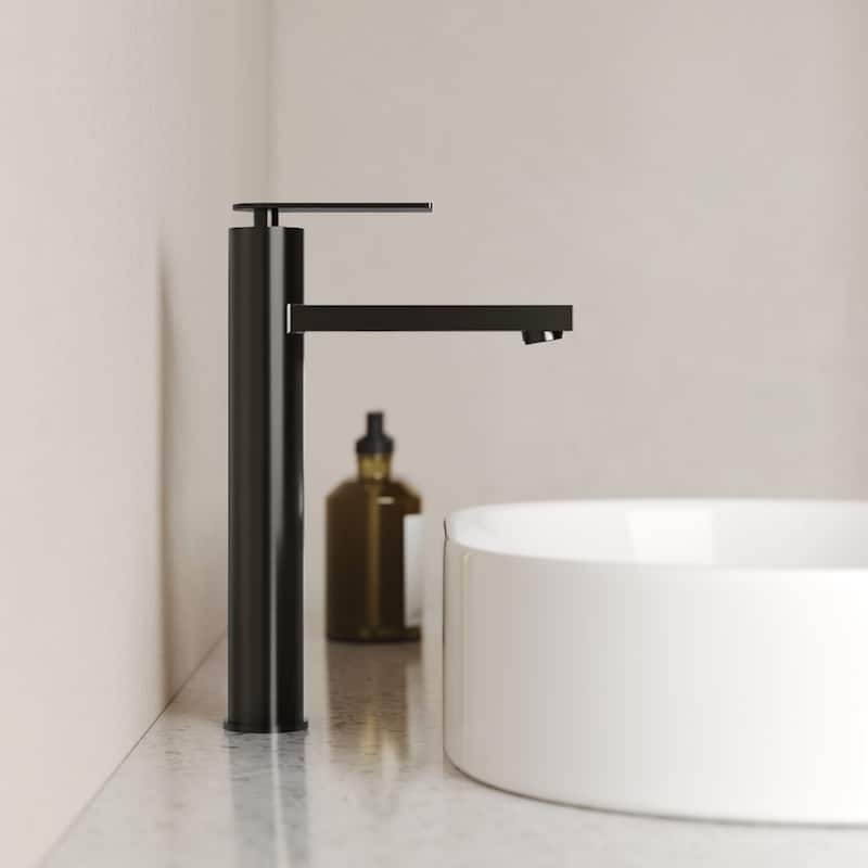 Modern Single-Hole Single-Handle Bathroom Faucet Vessel Sink Faucet