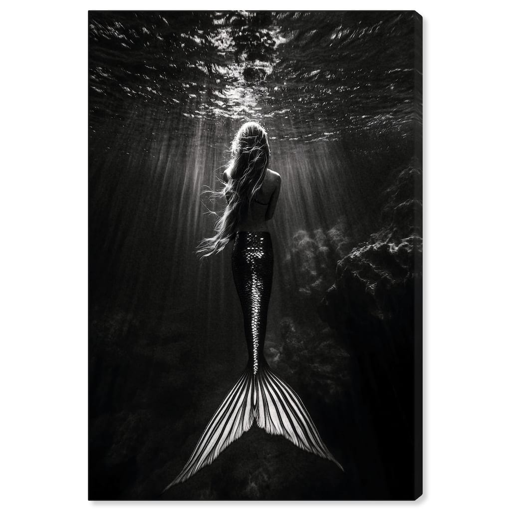 Mermaid Night Canvas by Art Remedy, Gallery Wrapped