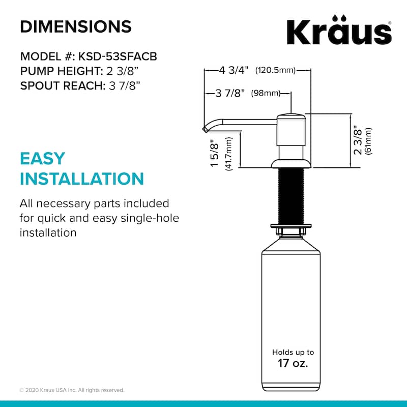 Kraus Kitchen Soap Dispenser