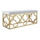 preview thumbnail 28 of 27, SAFAVIEH Fleur Moroccan Glam Velvet Rectangle Bench - 44.5" x 16.5" x 19"
