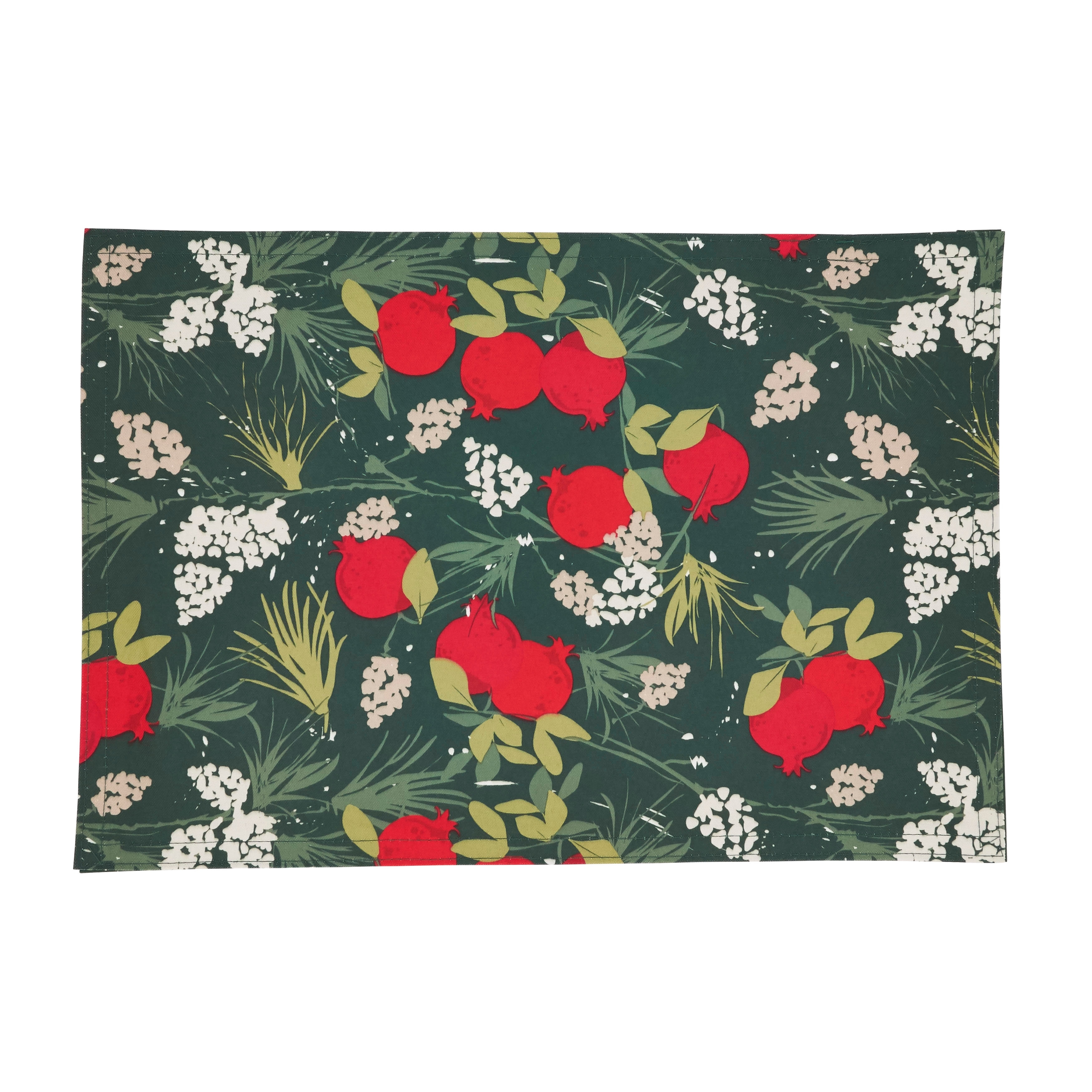 Pomegranate Design Holiday Placemats (Set of 4)