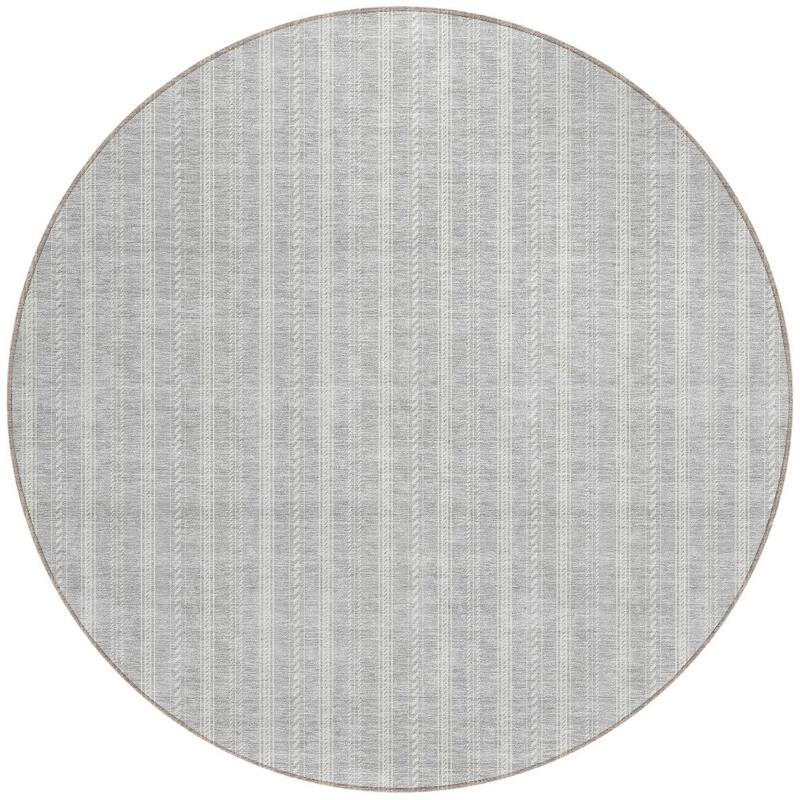 HomeRoots Striped Transitional Rectangle Outdoor Rug