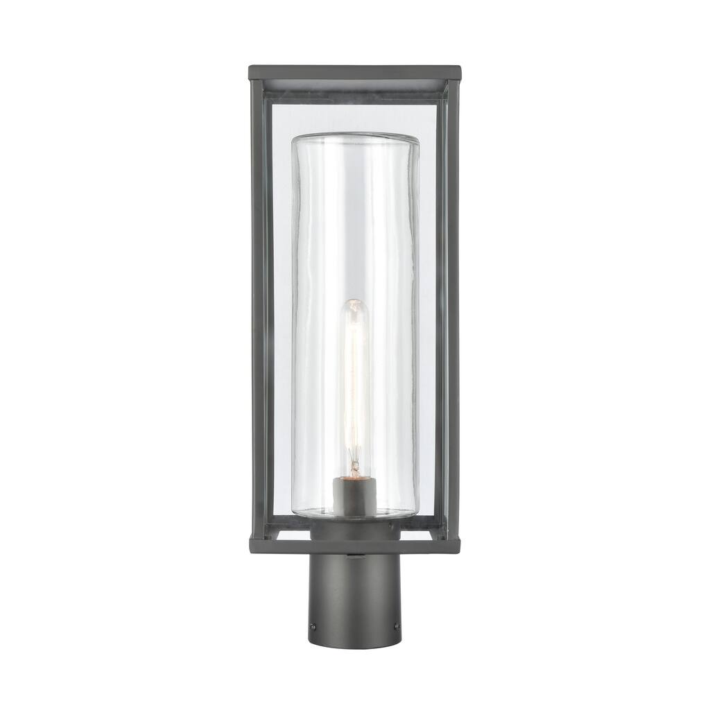 Elk Home Augusta 19.75'' High 1-Light Outdoor Post Light - Matte Black