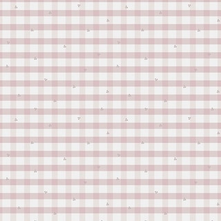 Laura Ashley Gingham Pale Amethyst Purple Wallpaper