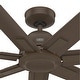 preview thumbnail 27 of 59, Hunter 60" Downtown Windmill Outdoor Ceiling Fan w/ Wall Control, Damp-Rated - Indoor-Outdoor, Industrial, Modern - ENERGY STAR!