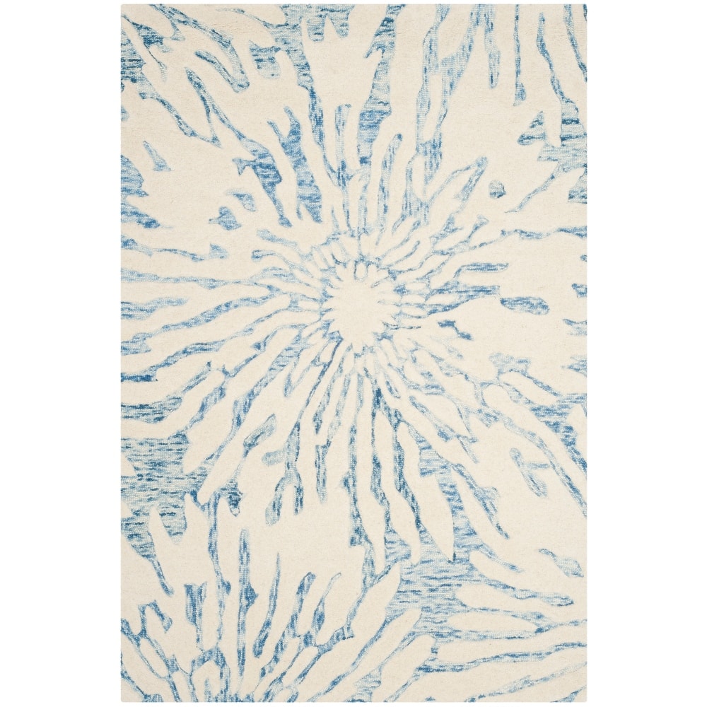 SAFAVIEH Handmade Bella Terzia Modern Floral Wool Rug