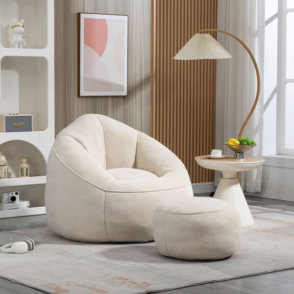 Sofa Chair Bean Bag Chair Adult Material with Padded Foam and 