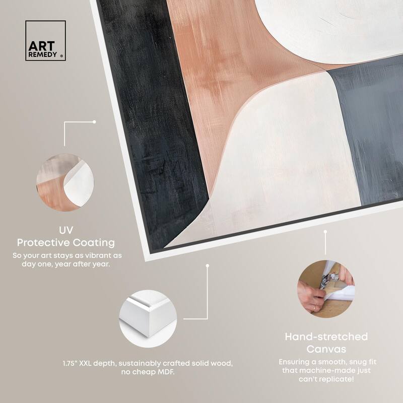 Curved Contour II Canvas by Art Remedy
