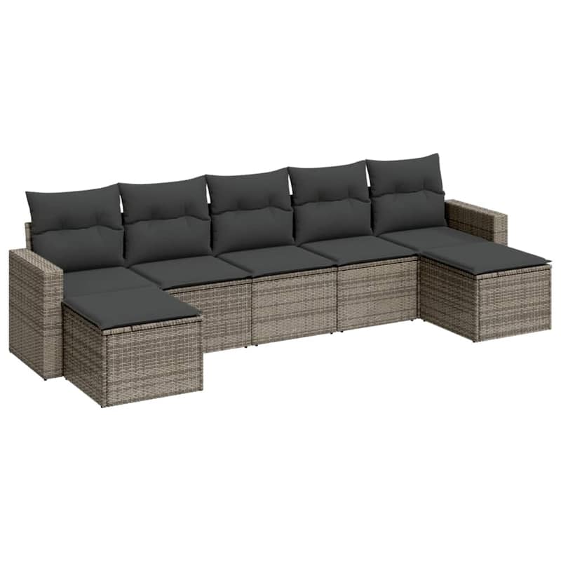vidaXL Garden Sofa Set Grey - 21.7 x 21.7 x 14.6