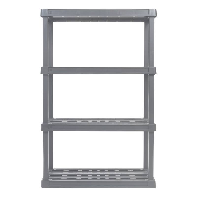 IRIS USA® Plastic Rack Shelf - Elephant Gray
