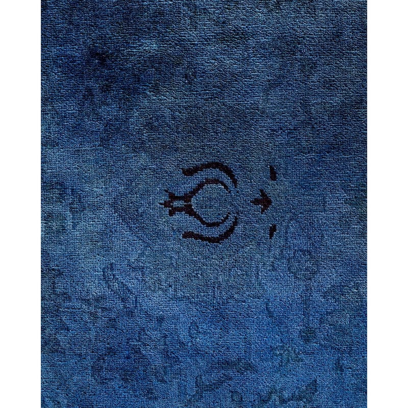 Contemporary Overdyed Wool Hand Knotted Area Rug - 6' 1" x 8' 6"