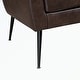 preview thumbnail 20 of 48, Loveseat With 2 Throw Pillows,Black Metal Legs