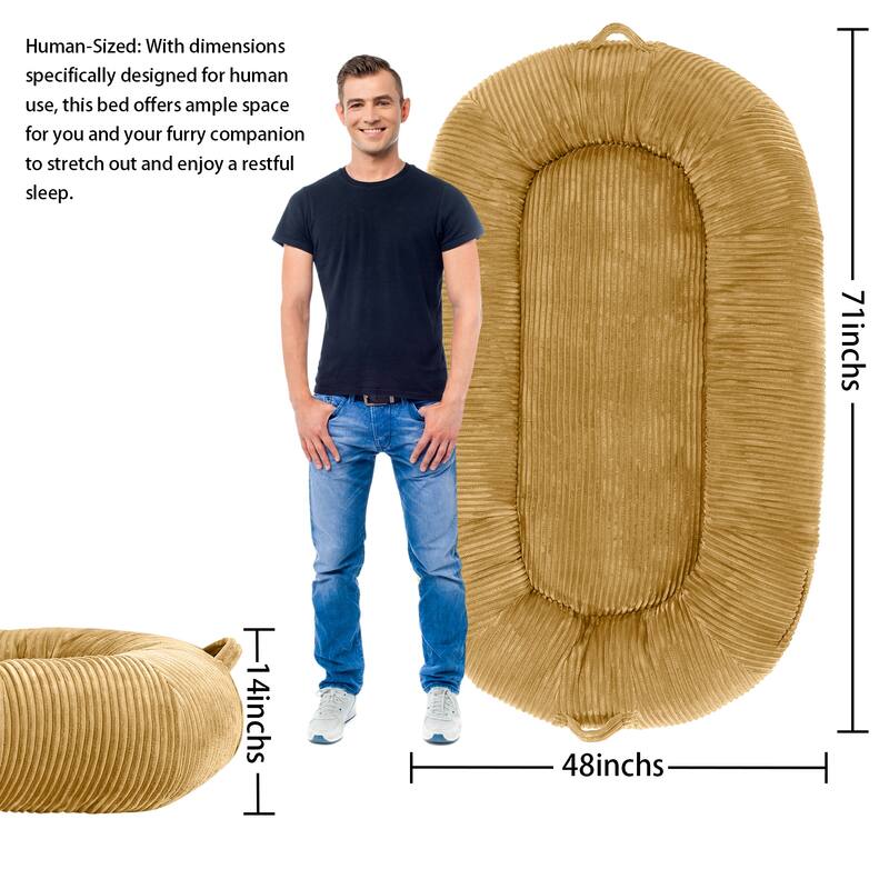 Eie Giant Dog Bed Washable Human Size Bed With Removable Cover