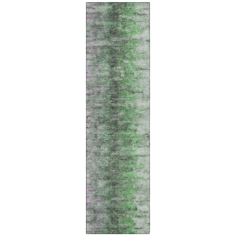 Machine Washable Indoor/ Outdoor Contemporary Ombre Chantille Rug