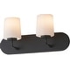 preview thumbnail 1 of 9, Maxim 12892WT Durham 2 Light 18" Wide Bath Vanity Light Black
