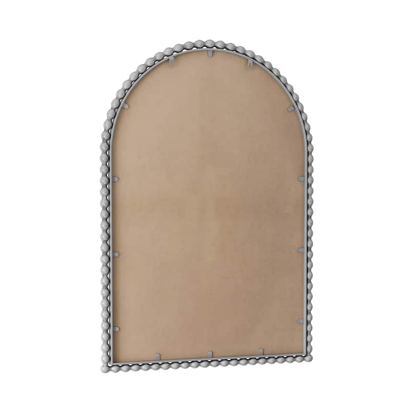 Iron Art Arch Vintage Vanity Mirror - Wall Hanging/Tabletop, Silver, Living Room - Silver