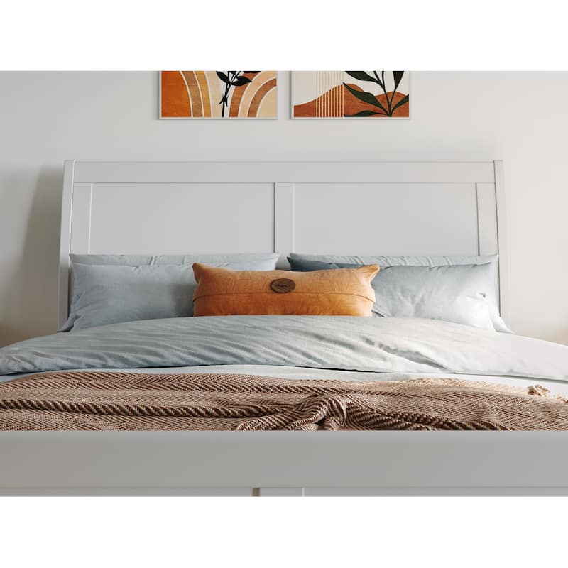 AFI Portland Platform Bed with Matching Footboard & Storage Drawers