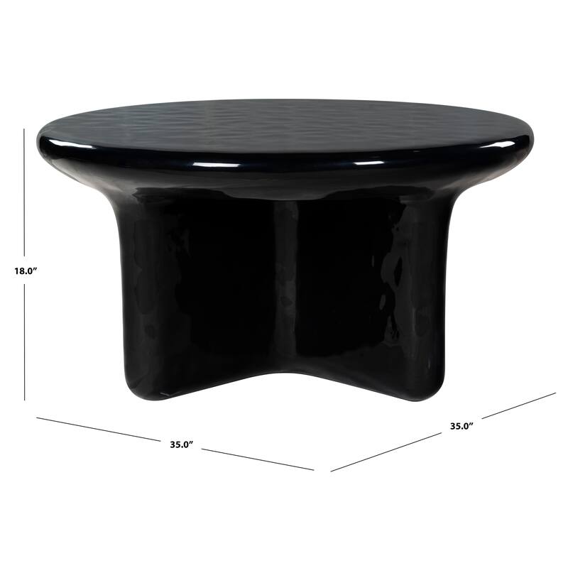 SAFAVIEH Couture Tressarose Round Coffee Table - 35"W x 35"D x 18"H