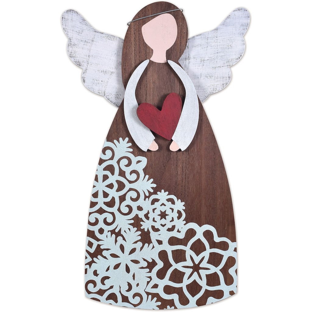Rustic Angel Porch Sitter 25"