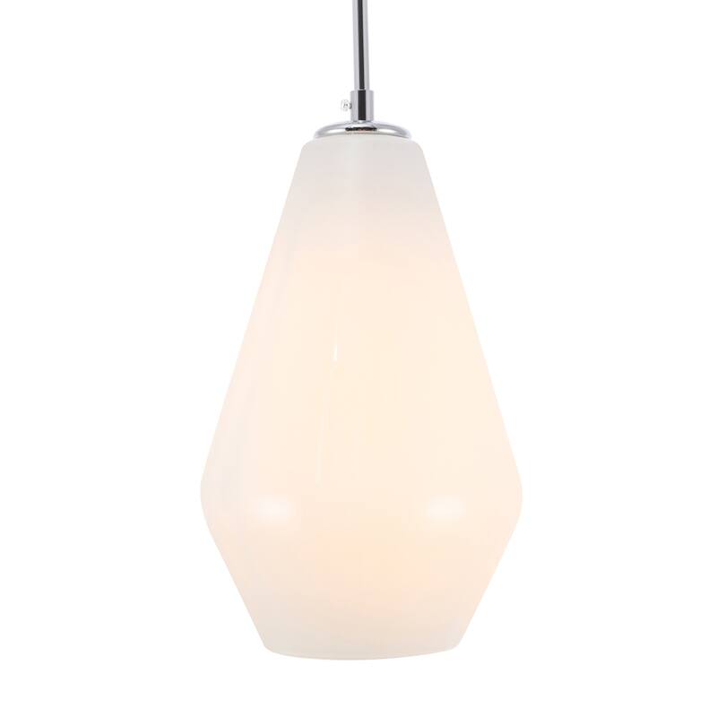 Gerald 1-light Elongated Glass Shade Hanging Pendant Light